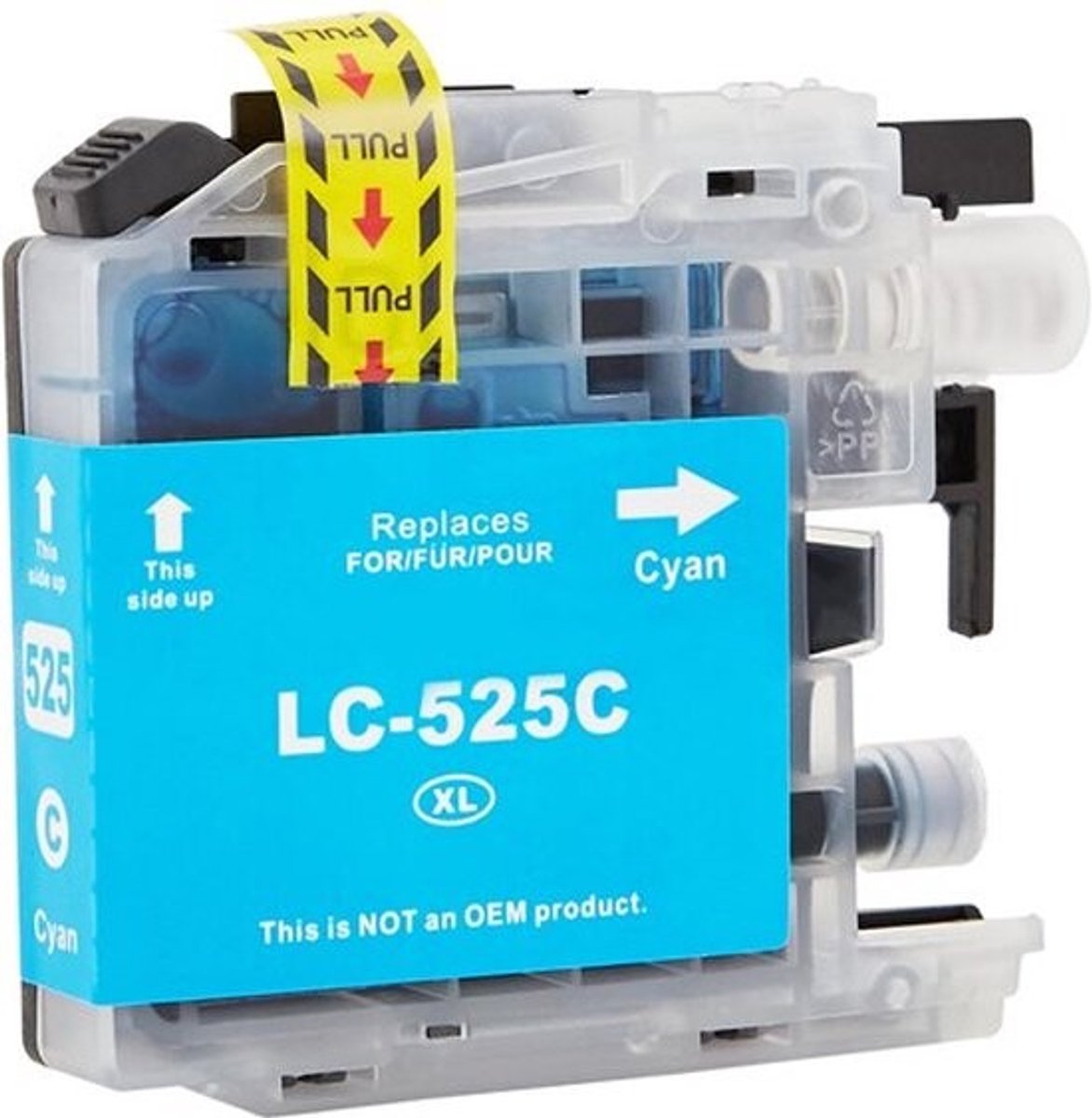 LC-525 Cyaan - Huismerk inktcartridge compatible met Brother DCP-J100 / MFC-J200 / DCP-J105 / MFC-J200 / DCP-J100 / DCP-J105