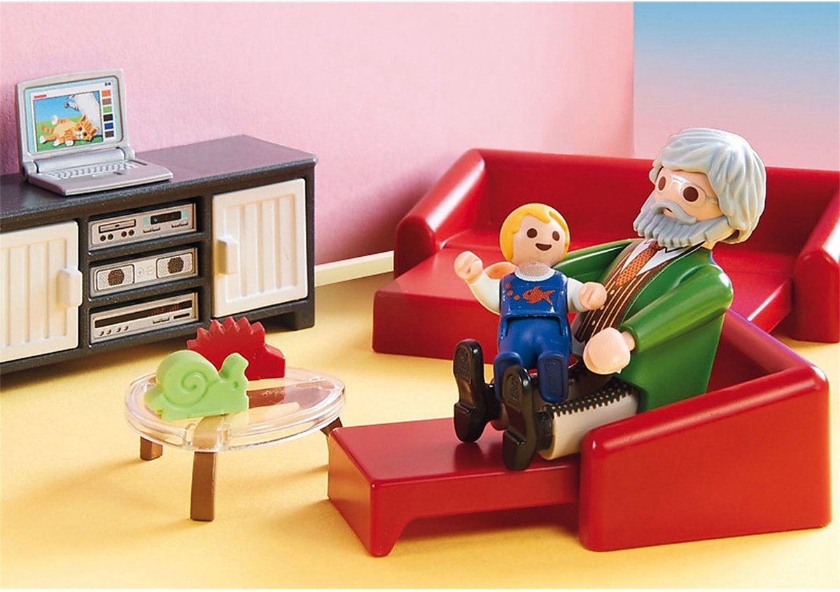 PLAYMOBIL Dollhouse Huiskamer met openhaard - 70207 — afbeelding 3