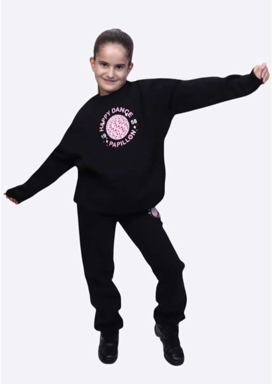 2531PK2910- 900 Pull Sport col rond, jogging brossé « HAPPY DANCE », taille 140 (10)