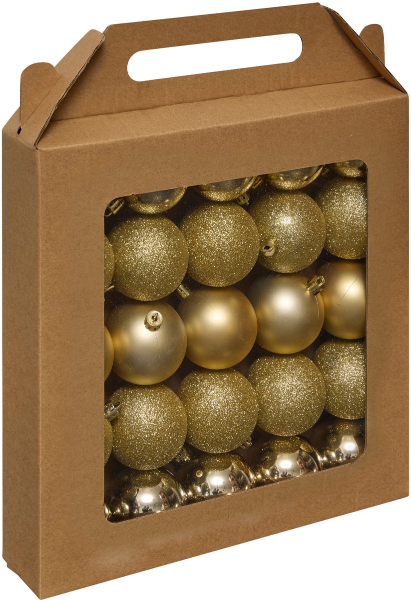 Kerstballen, 25 stuks, Ø 6 cm