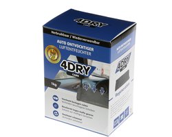 4DRY auto ontvochtiger | 1kg | tegen beslagen ruiten | 800 ml opnamecapaciteit | Regenereerbaar in magnetron