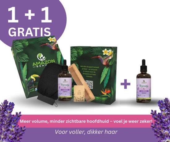 Haarverzorging Giftset – Luxe Cadeaupakket met Rozemarijn & Lavendel Olie – Natuurlijk Groei & Herstel