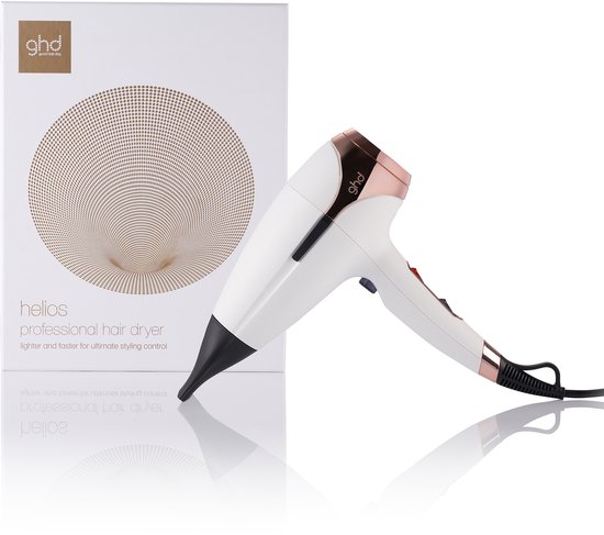 ghd Helios witte professionele föhn met meegeleverde reiskoffer