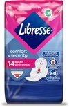 Libresse Maxi+ met vleugels, 14 stuks voor normaal bloedverlies. Comfort & security.