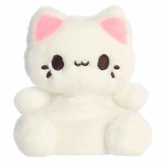 Palm Pals Tasty Peach Kat (Wit) Pluche Knuffel 15 cm