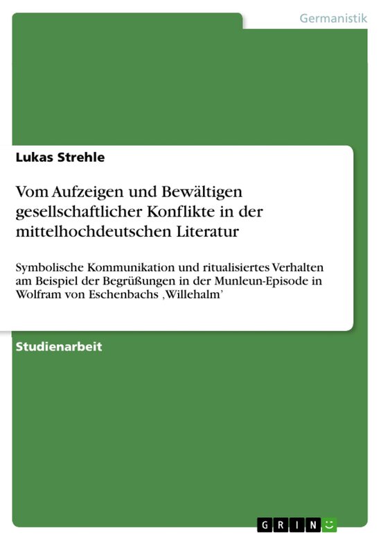 Vom Aufzeigen und Bewältigen gesellschaftlicher Konflikte i ... - cover