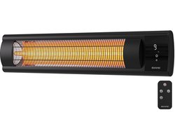 Auronic Terrasverwarmer - XL - Infrarood Verwarming - Elektrisch - 25m2 - 3000W - Afstandsbediening - 9 Standen - Zwart
