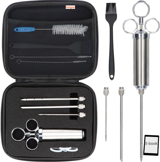 BooGoo® RVS Marinade Injector – Accessoires