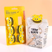 Kikkerland Bijen bag clips (set van 6)