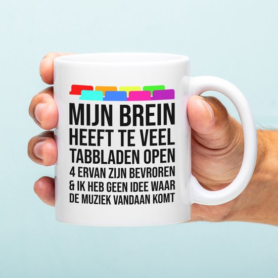 Foto: Ditverzinjeniet nl mok mijn brein heeft te veel tabbladen open