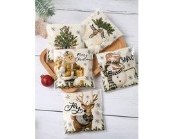 100 stuks kerstzakjes 13x10 cm snoepzakjes - uitdeelzakjes - traktatiezakjes