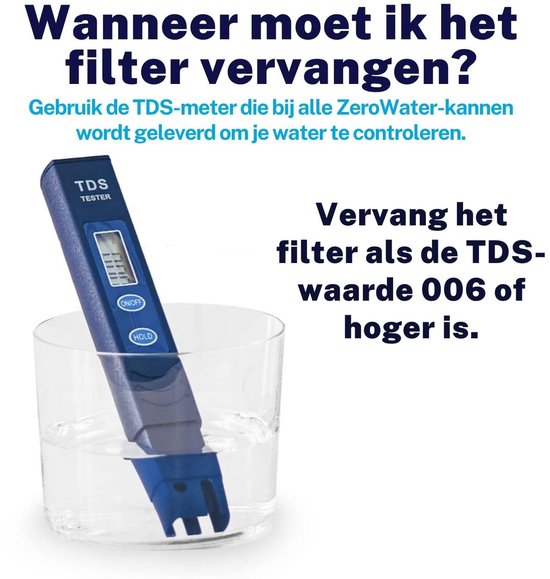 ZeroWater 5-traps waterfilterkan, leesklaar, 12 kopjes, 0 TDS voor een betere smaak van leidingwater, IAPMO-gecertificeerd ter vermindering van lood, chroom en PFOA/PFOS ZeroWater 5-traps waterfilterkan, leesklaar, 12 kopjes, 0 TDS voor een betere smaak van leidingwater, IAPMO-gecertificeerd ter vermindering van lood, chroom en PFOA/PFOS