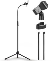 Support de microphone Pyle – Trépied avec bras flexible réglable – Pince de microphone 5/8” – Pliable et hauteur réglable