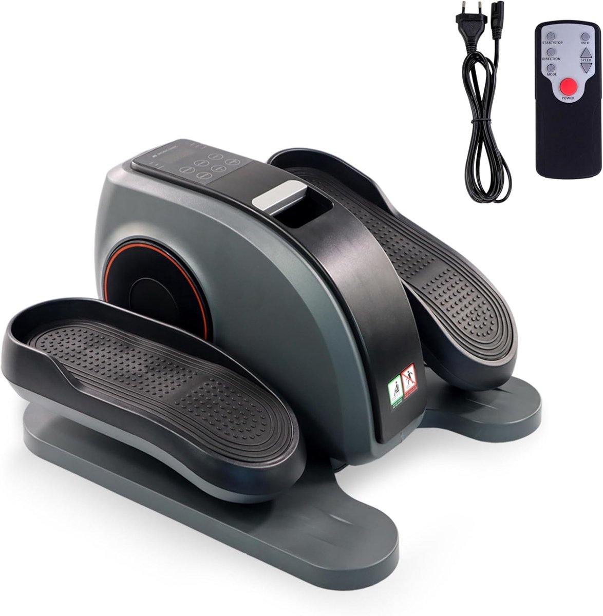 Mini Hometrainer - Oefenfiets - Thuis Fitness - 10 Snelheden - 7 kg - Grijs