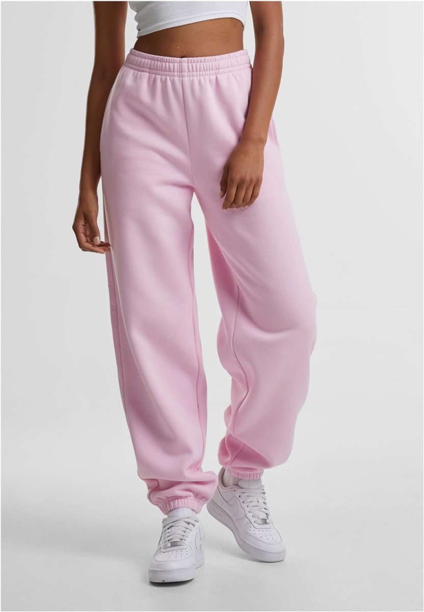 Urban Classics Fluffy Dames joggingbroek XS Roze