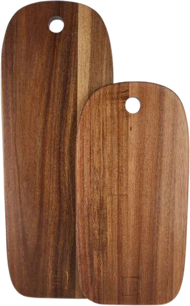 House of Husk Borrelplank Set - Serveerplank - Acaciahout - Dienblad - 2 Stuks - 40 cm
