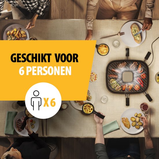 Tristar Gourmetset - RA-2760 Clean Air - Ingebouwde afzuiging - 1100W - Bakplaat 6 personen - Zwart — afbeelding 4