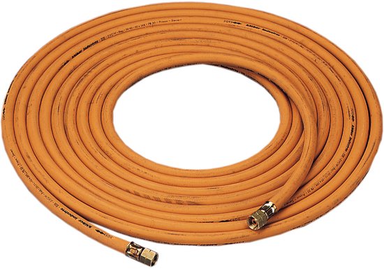 SIEV gasslang, 3/8L-3/8L vast, le 10m, diam 6.3mm, slang rubber