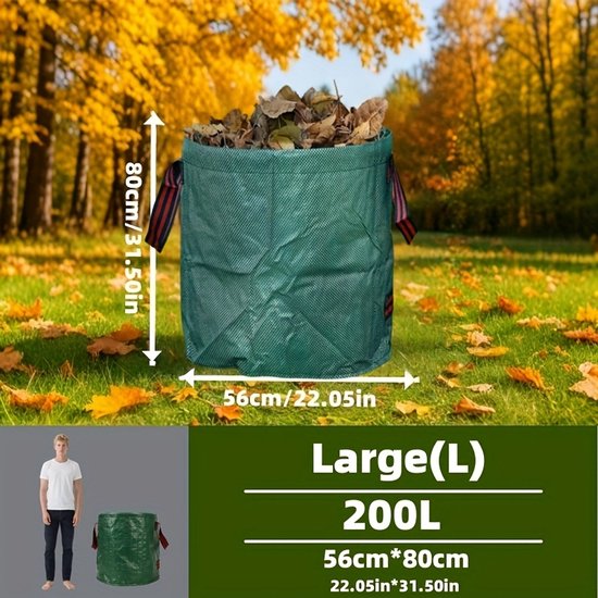 Livé® Extra Grote Bladzak 200L - Sterke Tuinafval Tas met Handgrepen van Livé® — afbeelding 3