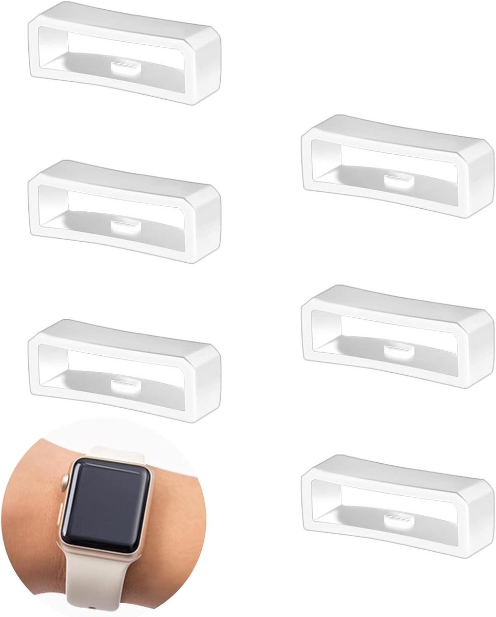 Allecto plus - Siliconen horlogeband houder lus voor vervanging van horloge sluiting