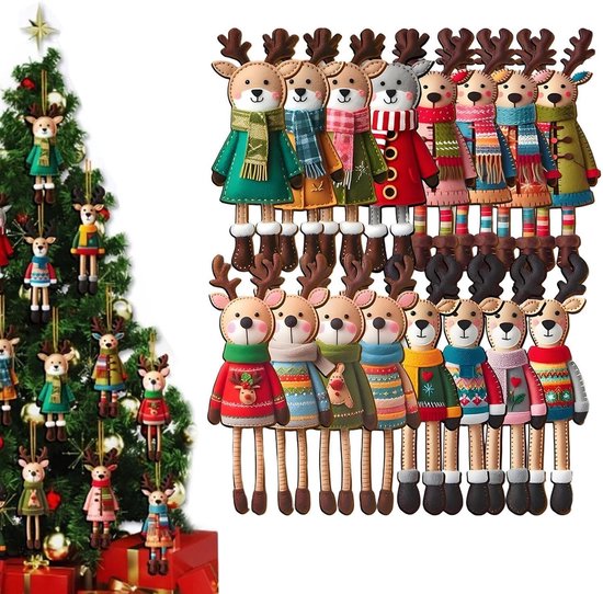 Handgeschilderd hert houten hert heel decoratief en een eyecatcher voor de feestdagen Handgeschilderd hert houten hert heel decoratief en een eyecatcher voor de feestdagen