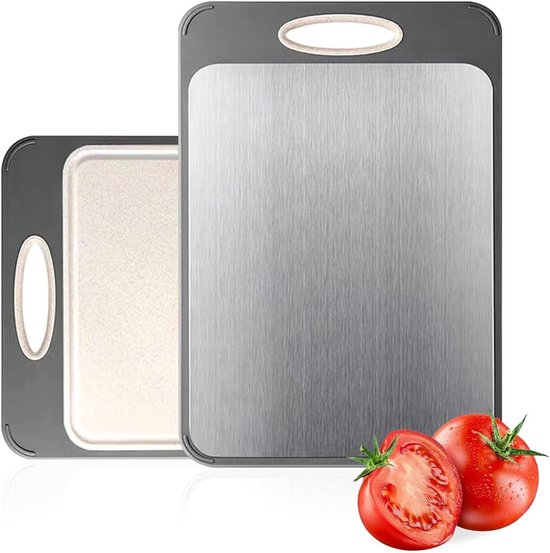 Titanium snijplank voor keuken, vlees- en groentesnijplank, dubbelzijdige snijmat, titanium keukenaccessoire – koop de beste producten in de online winkel