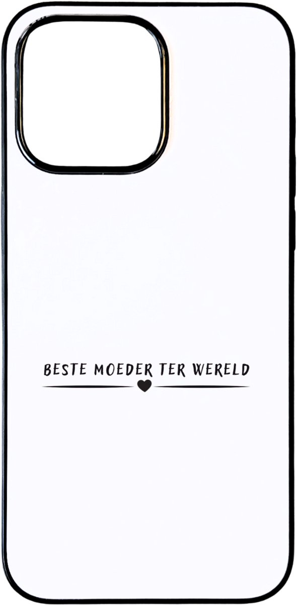 Hacebo® - Beste moeder ver telefoonhoesje - Moeder - mama - telefoonhoesjes - moederdag - hoesje geschikt voor iPhone 15 Pro Max