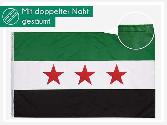 Syrië vlag 90*150 cm polyester Opknoping Banner De