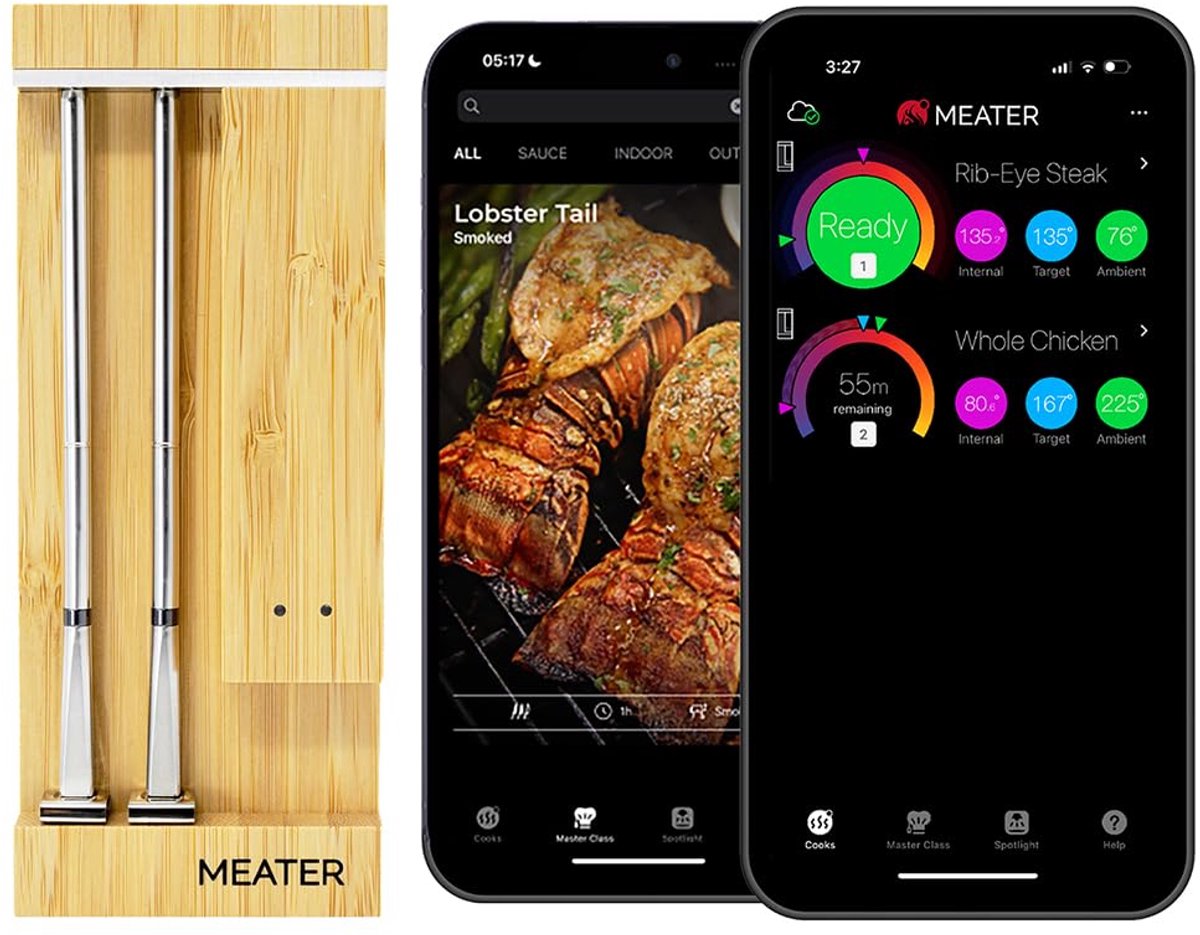 Slimme Vlees Digitale Thermometer met Groot Bereik en Nauwkeurigheid voor BBQ en Oven