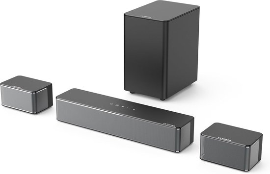 5.1 Surround Soundbar met Draadloze Subwoofer Zwart - 5.1 - €316,93
