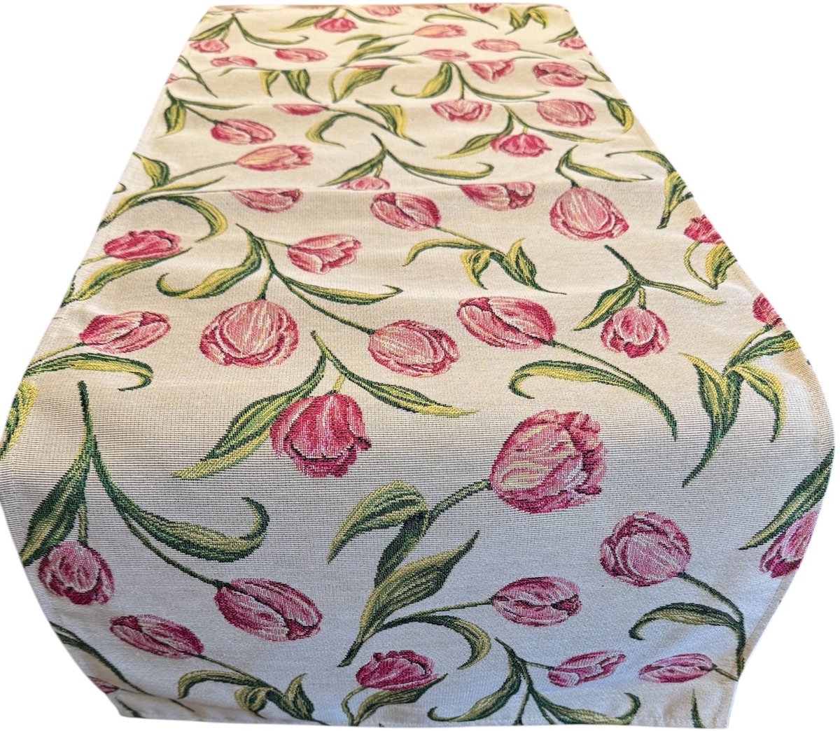 Tafelloper Tulpen – Luxe Gobelinstof – 100 x 40 cm – Voorjaar