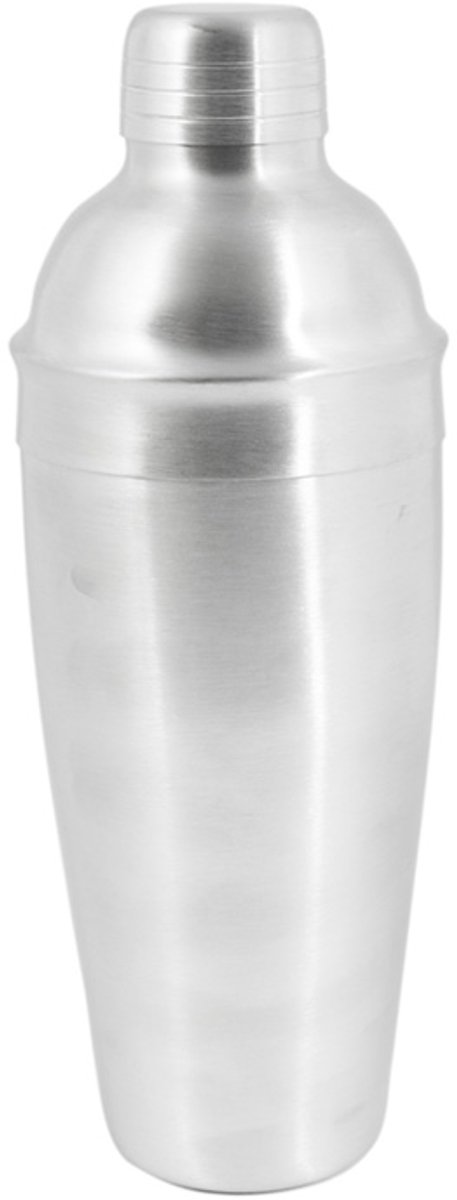 Point-Virgule cobbler shaker uit geborsteld rvs 750ml