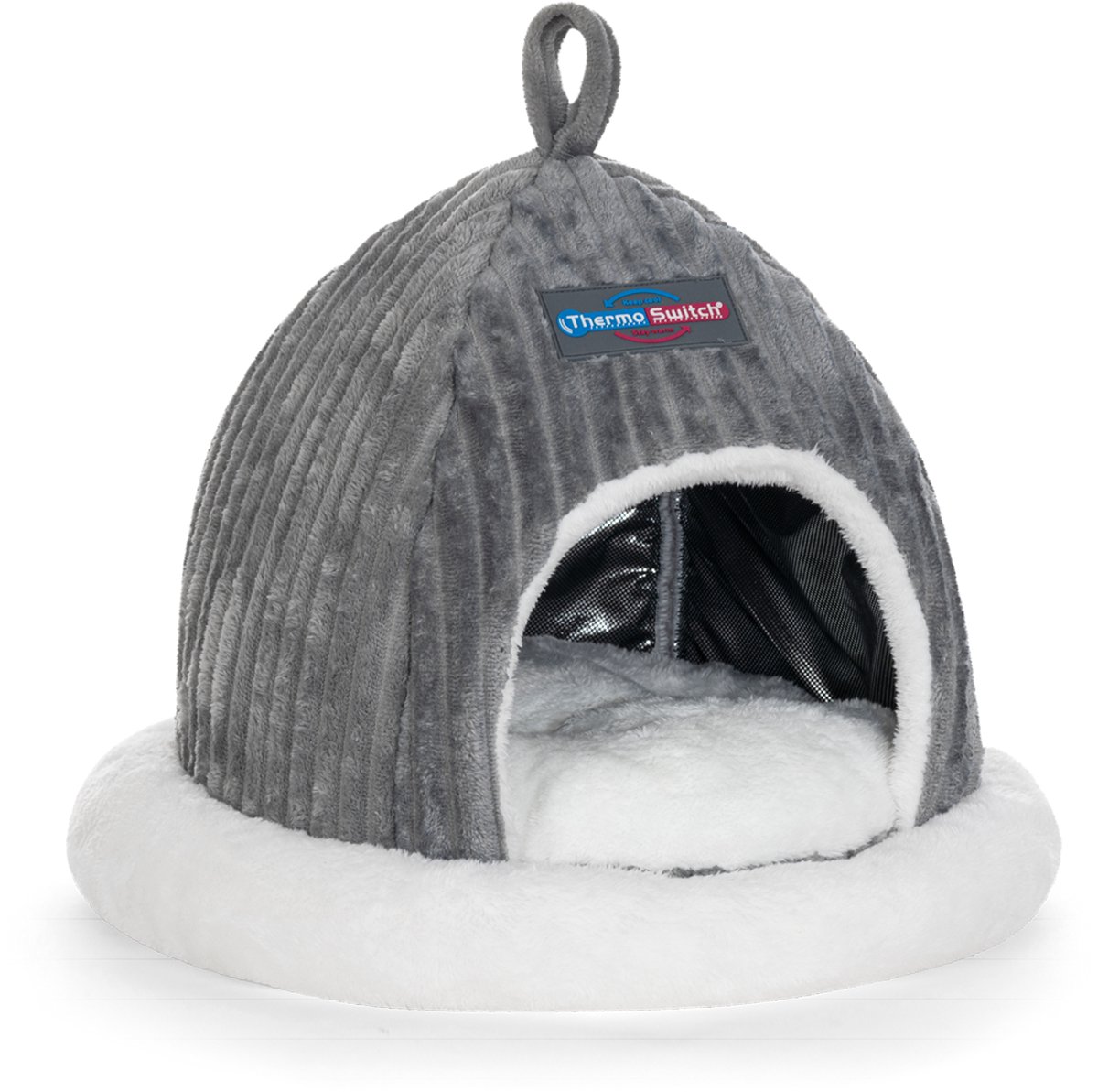 Delphi Palace - Grijs L 57 x 57 x 48 cm - warmte reflecterende kattenmand