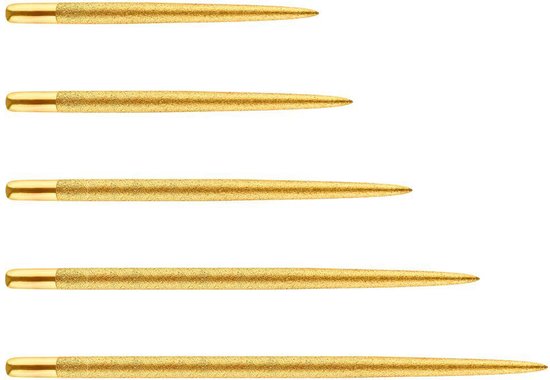 Foto: One80 long taper point sand coated gold dart points 55 mm