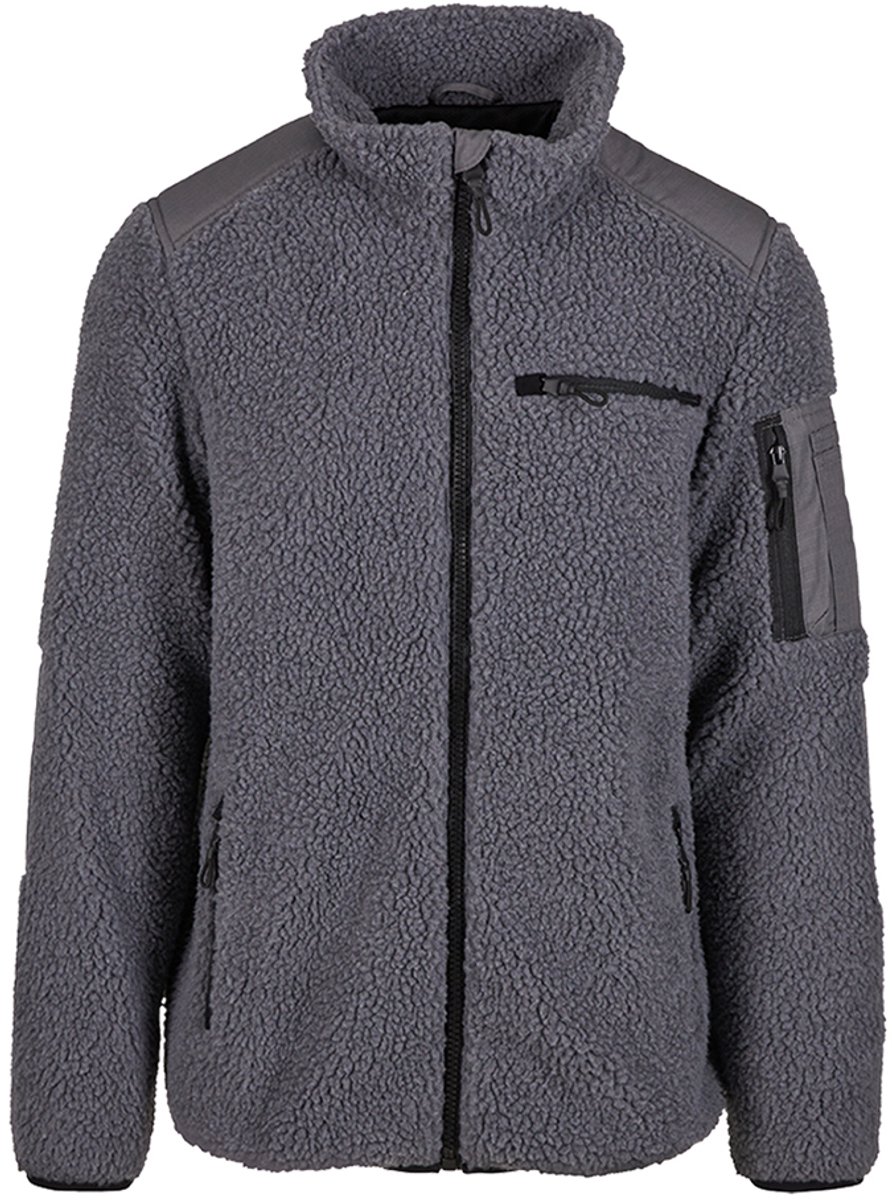 Brandit - Ramble Teddyfleece Jacket - S - Grijs