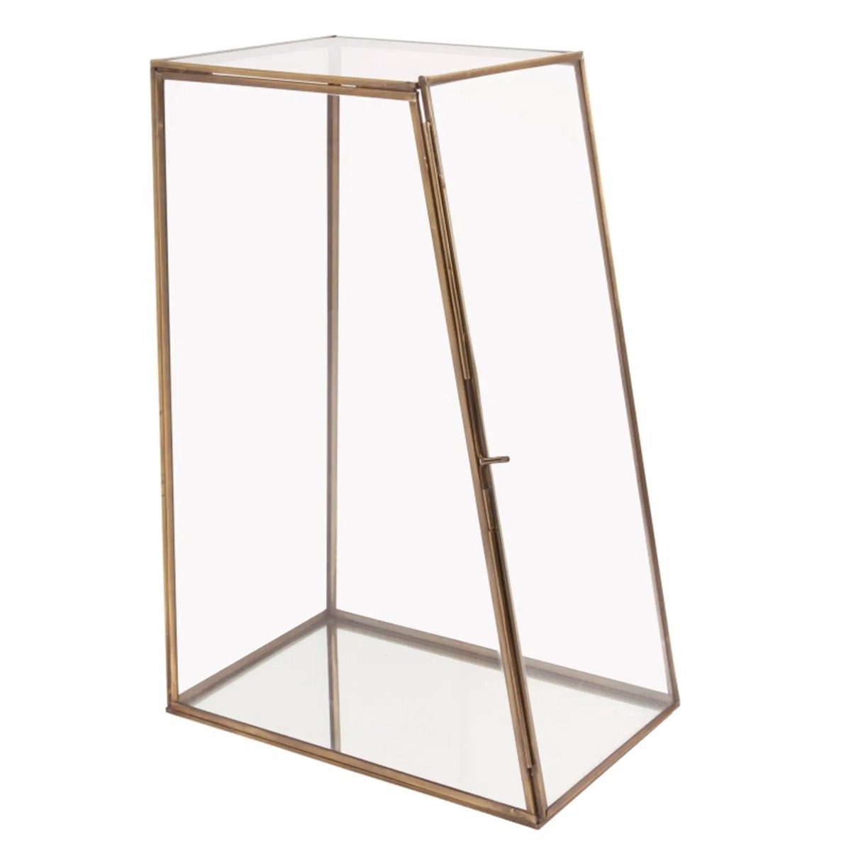 Dutch Style Baroque Collection Display Kast 30 cm goud Glas h.45x20x30 cm.