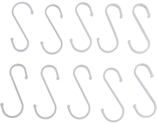 Allecto Plus - 22 stuks S haken klein 6cm RVS haken voor het ophangen van zware lasten