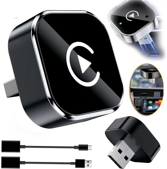 Câble USB C Et Lightning 2 En 1 Apple CarPlay Et Android Auto, Certifié MFi, Charge Rapide Et Synchronisation Des Données, Câble De Charge Court Enroulé Pour IPhone Pour