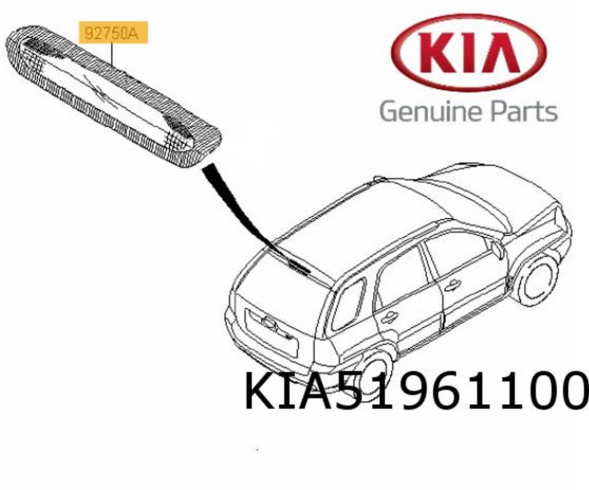 Kia Sportage (6/09- 8/10) derde remlicht Origineel! 927011F002