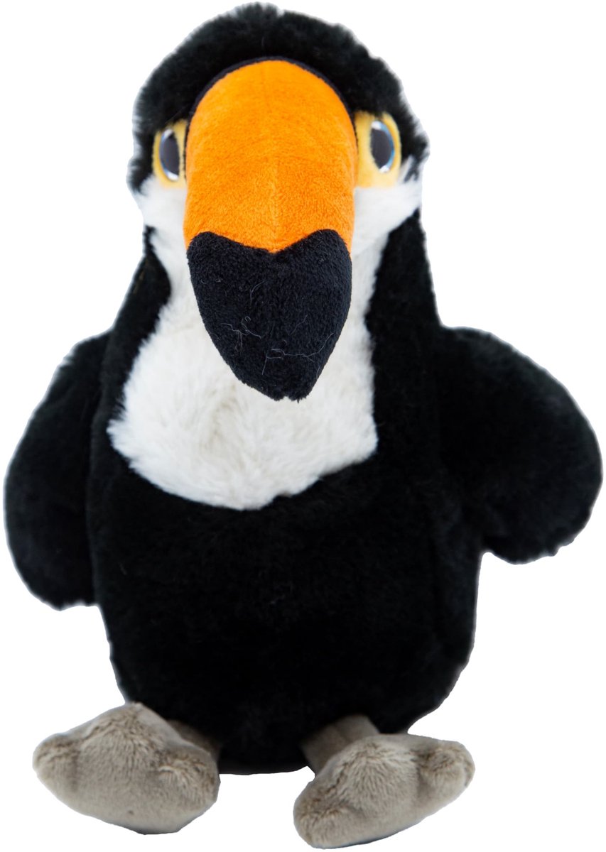Cute since 1999 - Knuffel Toekan Vogel - Zittende Toekan Vogel Speelgoed- Baby knuffel - 16cm