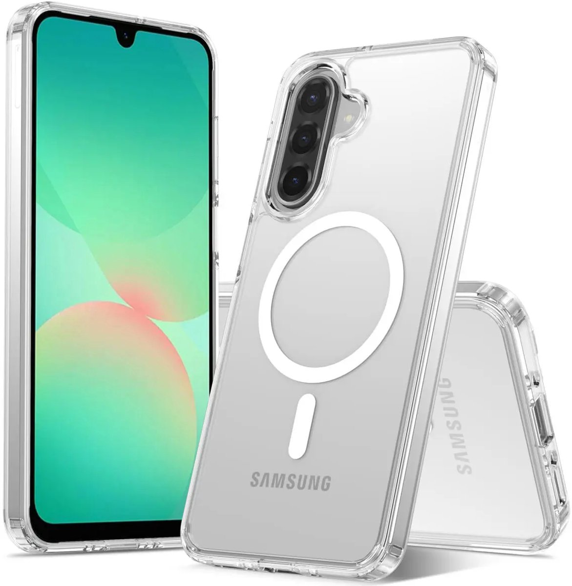 Mobile5 - Samsung Galaxy A25 - Hoesje - Transparant - Geschikt voor Magsafe