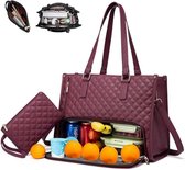 Lunchtas voor Dames, Laptoptas met Geïsoleerd Lunchvak, Grote