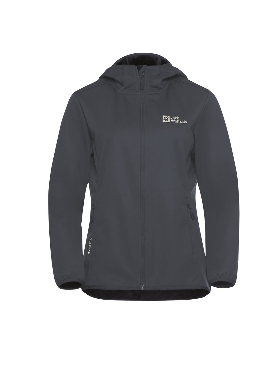 Jack Wolfskin Windhain Hoody Women Softshell Dames Midnight Sky