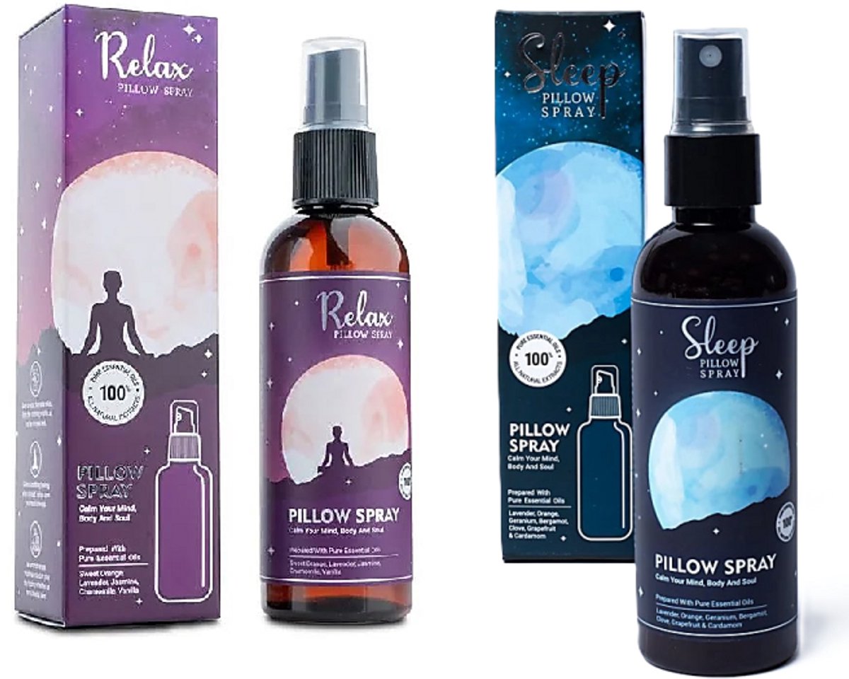 Kussenspray Sleep & Relax - Kussenspray duo - Pillow Spray - Song of India