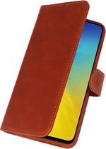 Rico Vitello Echt Leder Hoesje Samsung Galaxy S10e - Bruin