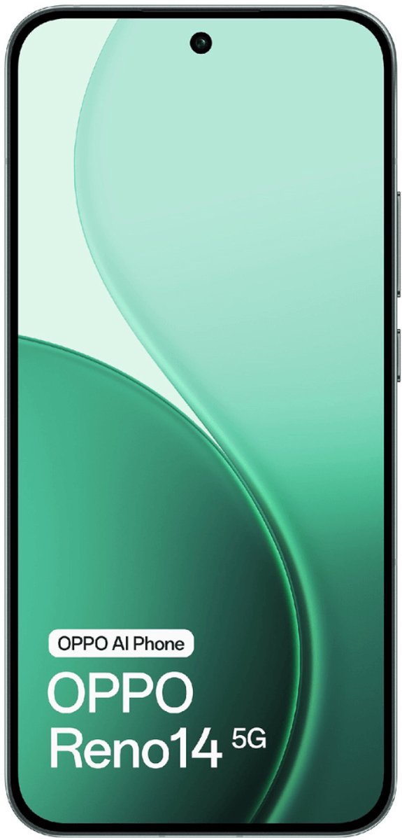 OPPO Reno14 5G 12GB/512GB Groen (Luminous Green) Dual SIM thumbnail 2