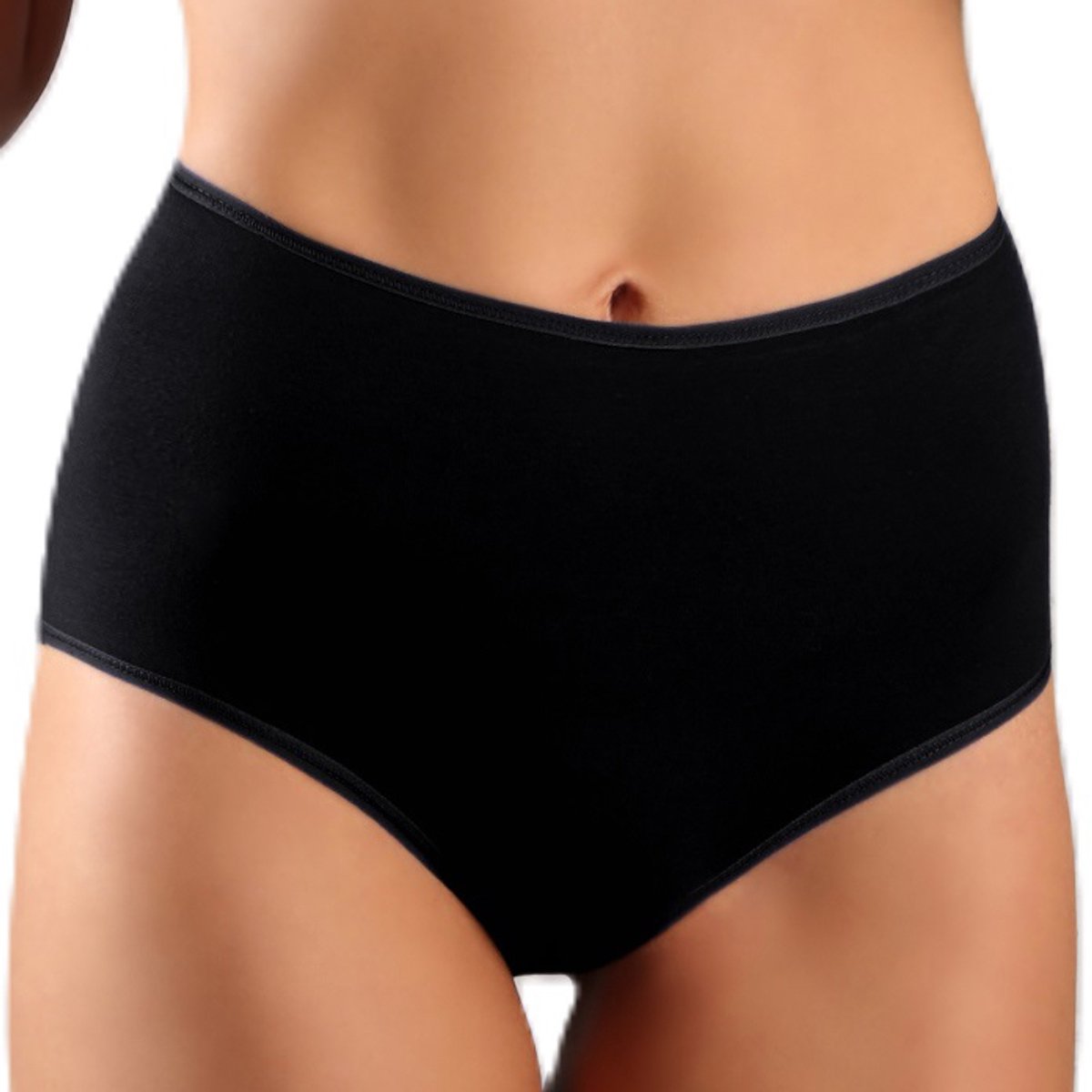 FUNNY DAY Dames Slip WIKTORIA - 2-Pack - Zwart - Maat L - Hoge taille