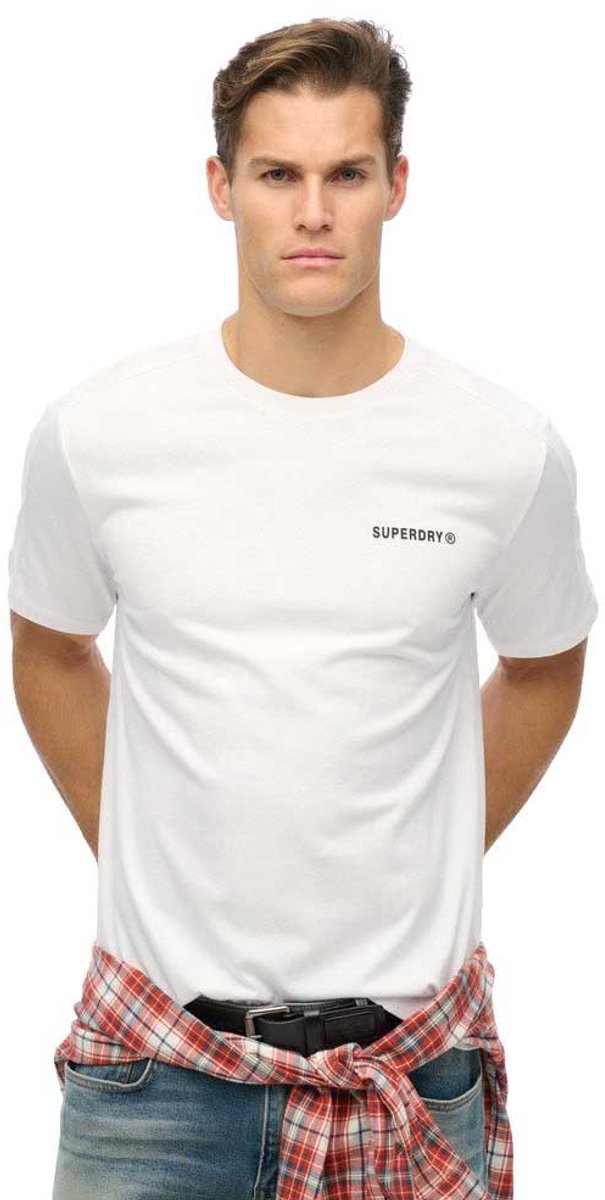Superdry Tech T-shirt met relaxte pasvorm Heren T-shirts Wit