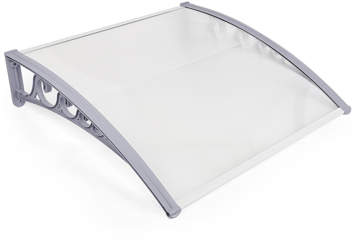 PIPIPOXER luifel transparant voordeurluifel deurluifel pent boogluifel (60x100cm)