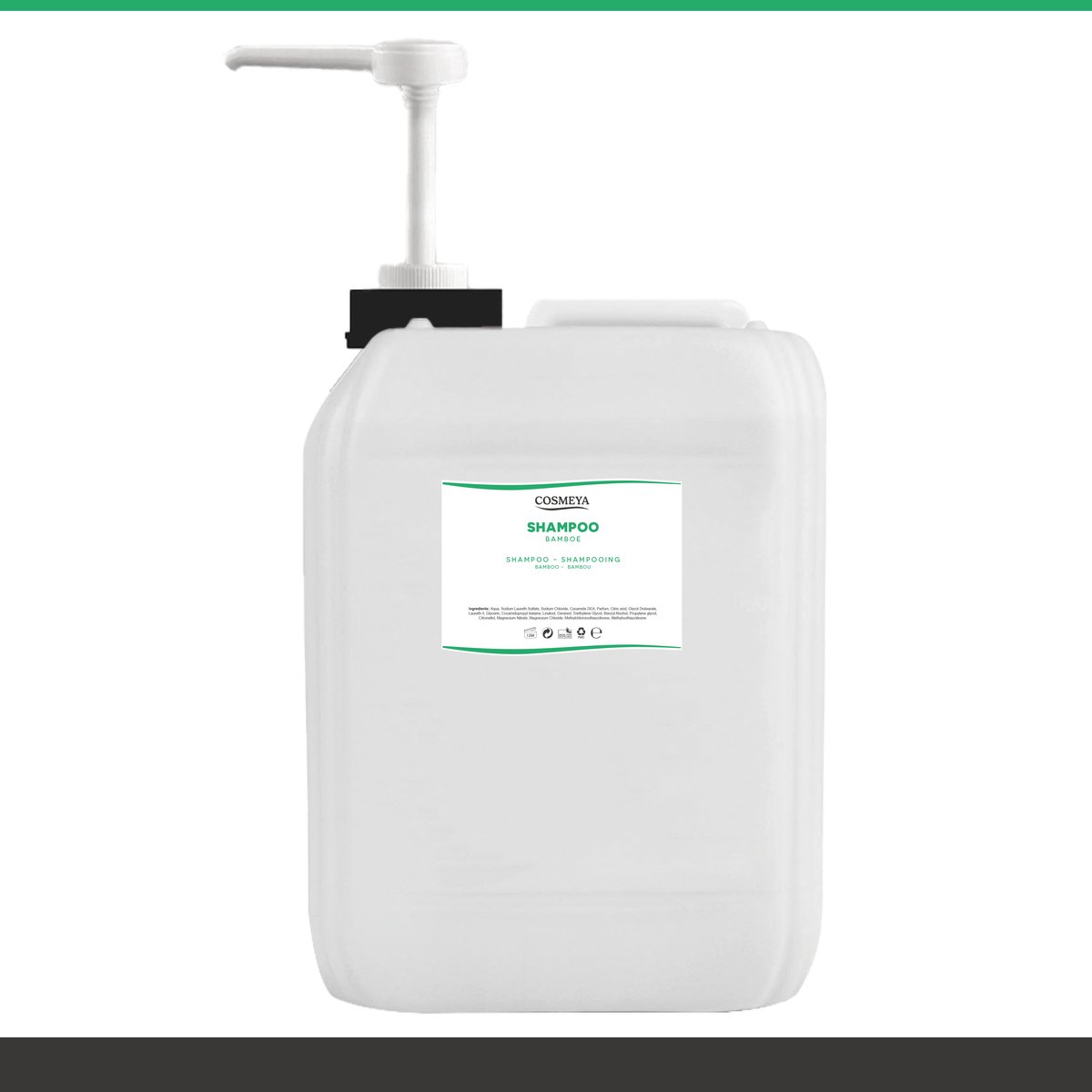 Shampoo - Bamboe - Wit/Parelmoer - 6 Liter - Jerrycan - Met pomp - Shampooing - Navulling Q7